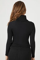 Cutout Turtleneck Sweater