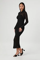 Half-Zip Bodycon Sweater Dress