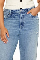 Plus High-Rise Straight Jeans