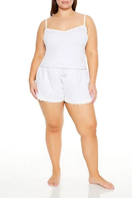 Plus Cami & Shorts Pajama Set