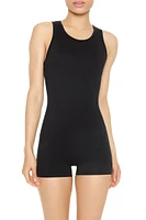 Active Ruched Cutout Romper