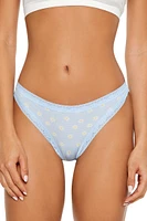 Gingham Sunflower Bikini Panties