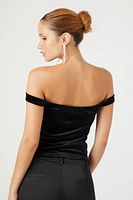 Velvet Off-the-Shoulder Top