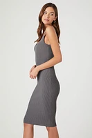 Ribbed Bodycon Midi Tank Dress