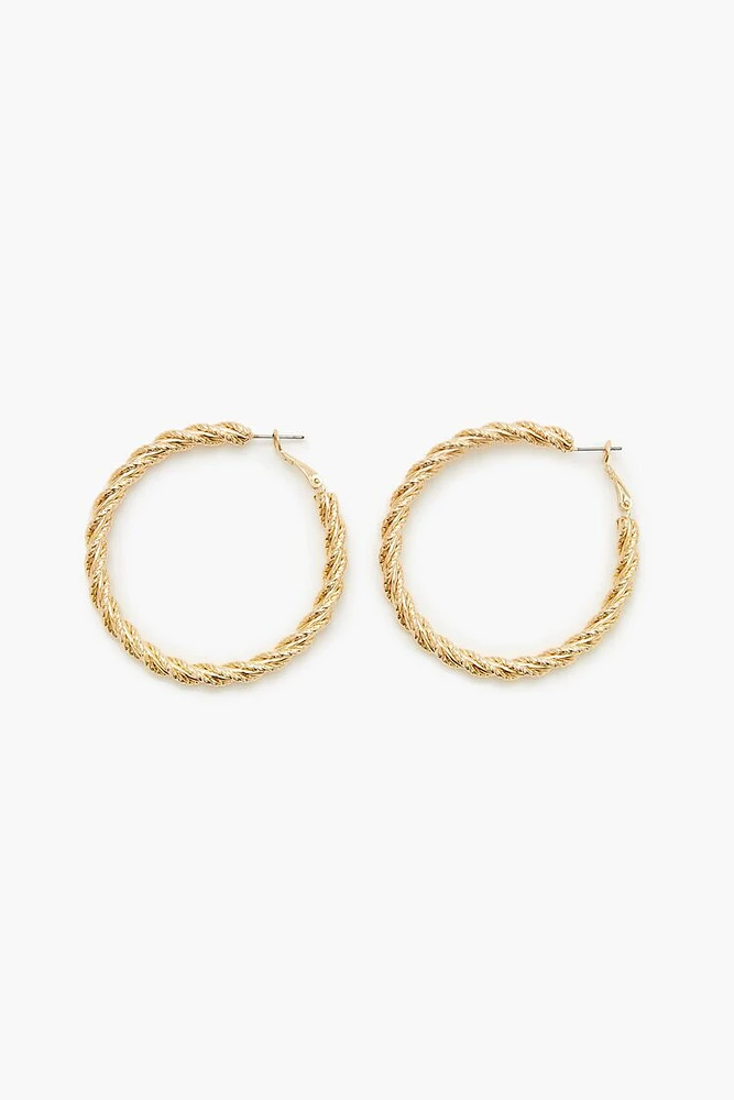 Twisted Hoop Earrings