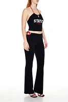 Cutout Side-Tie State Pants