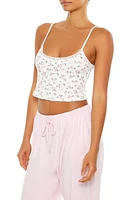 Ditsy Floral Cropped Pajama Cami