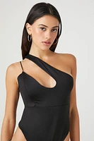 Cutout One-Shoulder Bodysuit