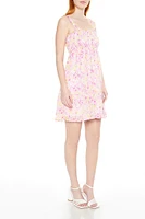 Ditsy Floral Flounce Mini Dress