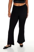 Plus Mid-Rise Flare Pants