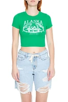 Alaska Fishing Graphic Baby Tee