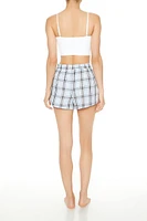 Plaid Pajama Boxer Shorts