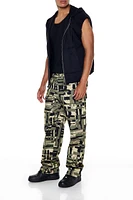 Geo Straight Cargo Pants