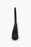 Crescent Heart Charm Shoulder Bag