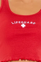 Embroidered Lifeguard Tank Top