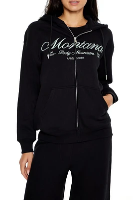 Embroidered Montana Zip-Up Hoodie