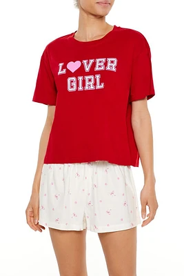 Lover Girl Graphic Pajama Tee