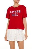 Lover Girl Graphic Pajama Tee