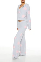 Heart Print Pajama Pants