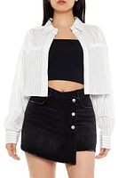 Striped Cropped Shirt