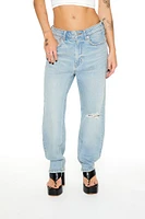 High-Rise Straight Jeans
