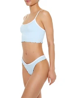 Seamless Bow Thong Panties