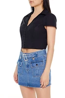 Poplin Cropped Shirt