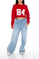 84 Varsity-Striped Sweater