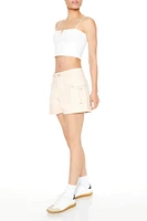 Twill High-Rise Cargo Shorts