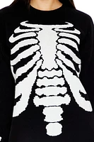 Skeleton Sweater Mini Dress