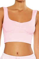 Seamless Ruched Longline Bralette