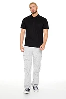 Slim-Fit Drawstring Cargo Pants