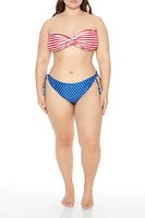 Plus Bikini Top & Bottoms Set