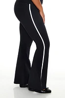 Plus Two-Tone Flare Leggings