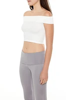 Seamless Off-the-Shoulder Crop Top