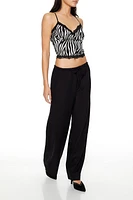 Drawstring Wide-Leg Pants