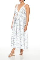 Plus Lace Floral Maxi Dress