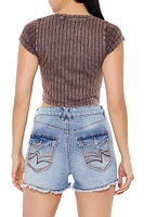 Seamless Ribbed Cropped Tee