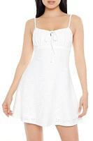 Eyelet Bow Cami Mini Dress