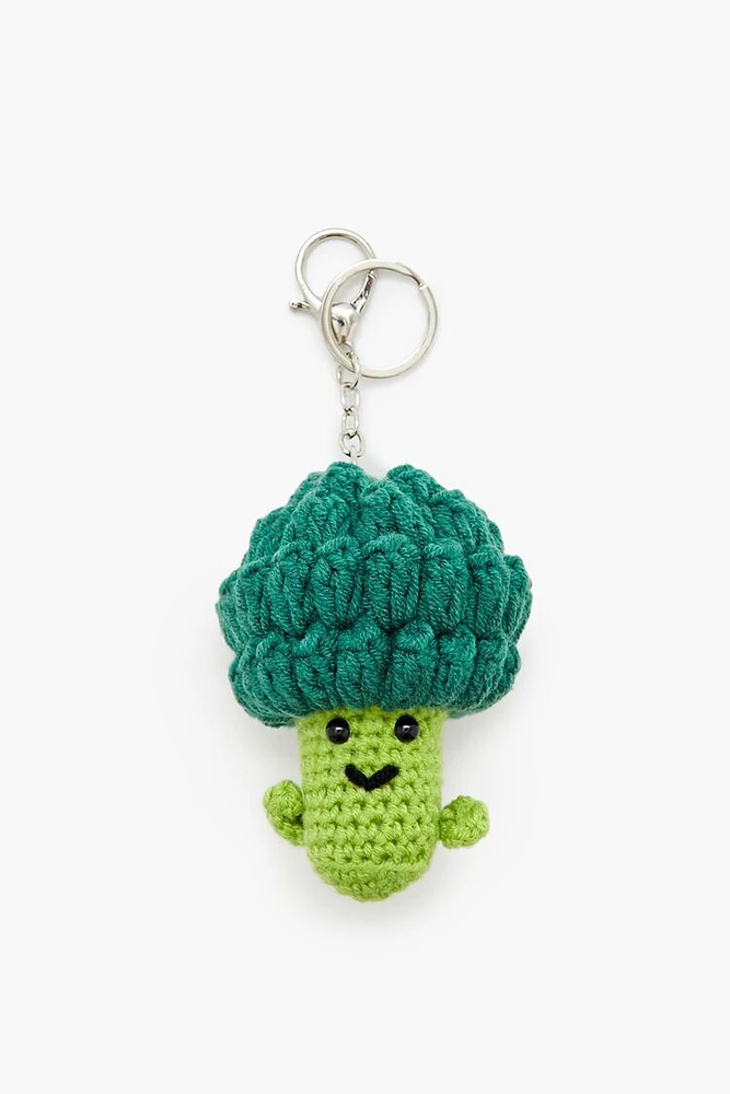 Crochet Broccoli Keychain