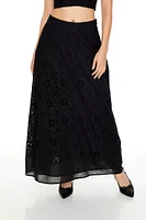 Eyelet Tube Top & Maxi Skirt Set