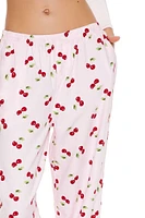 Cherry Print Pajama Pants