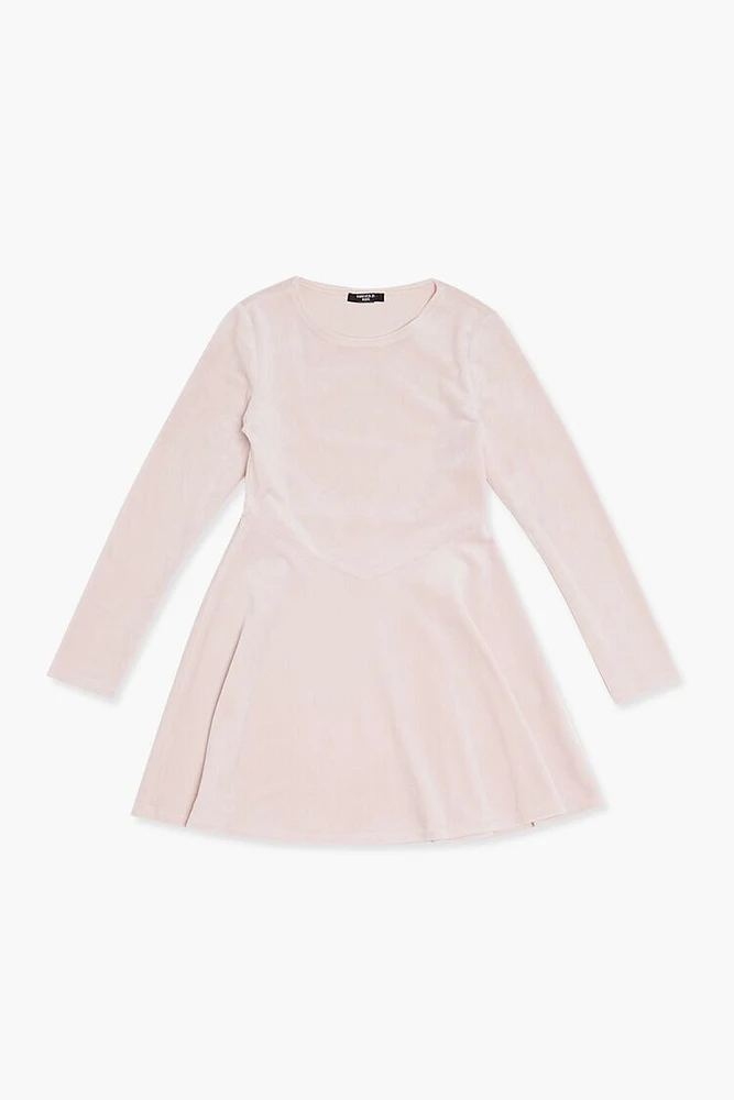 Girls Velour Skater Dress (Kids)