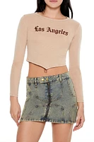 Los Angeles V-Cut Cropped Tee