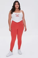 Plus Basic High-Rise Leggings