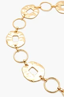 Hammered Rolo Chain Belt