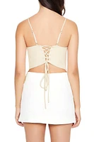 Lace-Up High-Low Cami