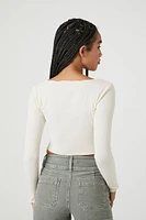 Pointelle Knit Crop Top