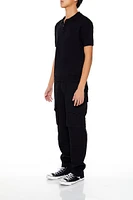 Slim-Fit Drawstring Cargo Pants