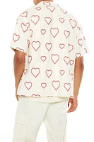 Heart Embroidered Shirt